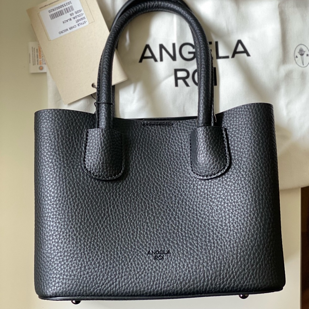 Angela Roi-Cher Micro Black-Top Handle & Crossbody